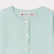 Baby Boys & Girls Cyan Wool Cardigan on Sale