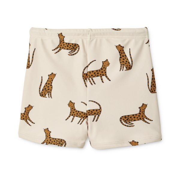 Boys Beige Printed Swim Shorts on Sale