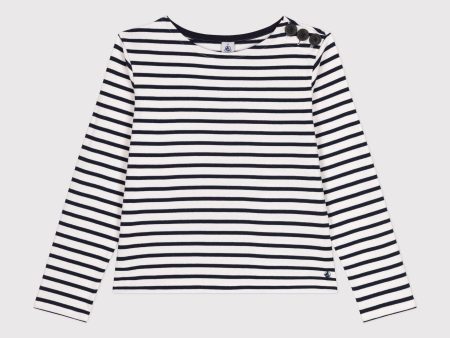 Women Navy Stripes Cotton Sweater Cheap