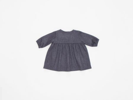 Baby Girls Charcoal Wool Dress For Cheap