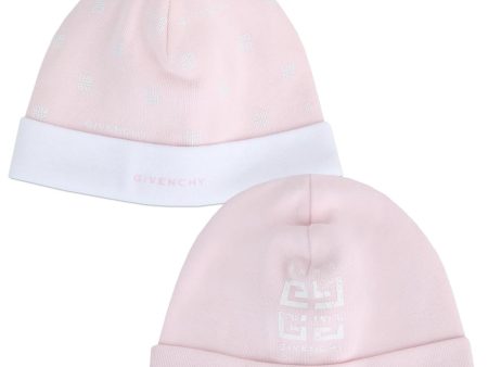 Baby Boys & Girls Pink Hat Set(2 Pack) For Sale