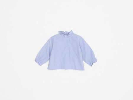 Baby Girls Blue Cotton Top For Discount