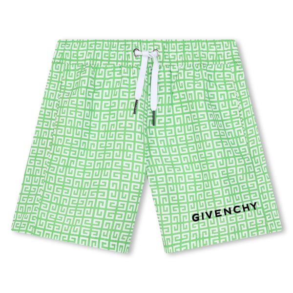 Boys Green Logo Swim Shorts Supply