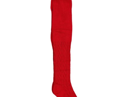 Girls Red Cotton Tights For Sale