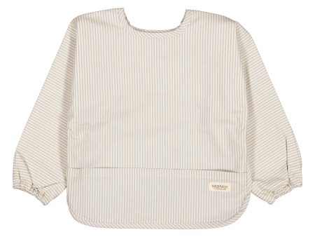 Baby Boys & Girls Blue Grey Stripes Bib Online Hot Sale