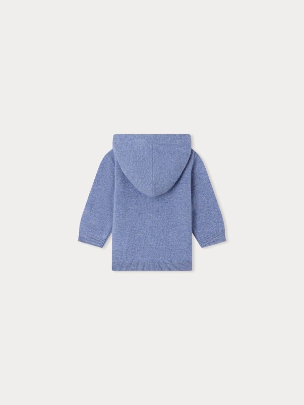 Baby Boys & Girls Blue Cashmere Zip-Up Top Cheap