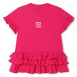 Baby Girls Fuchsia Logo Cotton Dress on Sale