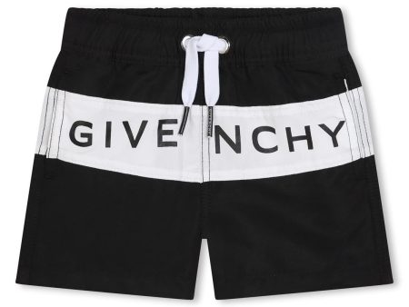 Boys Black Logo Swim Shorts on Sale