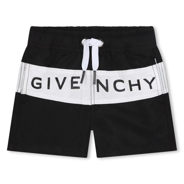 Boys Black Logo Swim Shorts on Sale