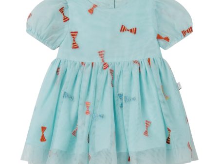 Baby Girls Pale Blue Embroidered Dress Online Hot Sale