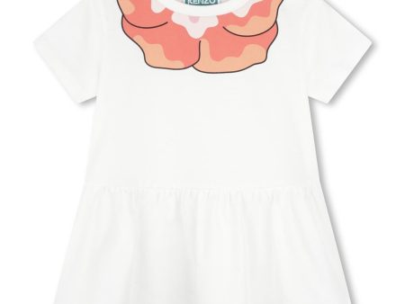 Baby Girls White Cotton Dress Online Sale