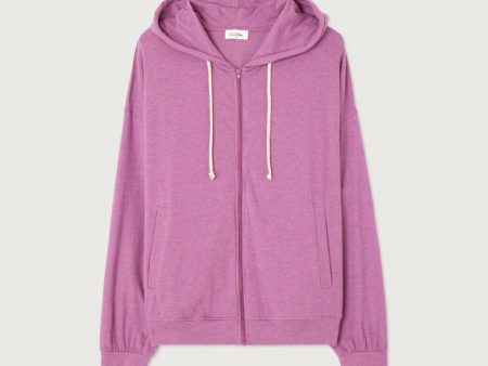 Women Purple Zip-Up Top Fashion