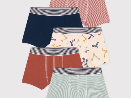 Boys Multicolor Cotton Underwear Set(5 Pack) Online