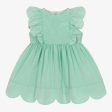 Baby Girls Green Dress For Cheap