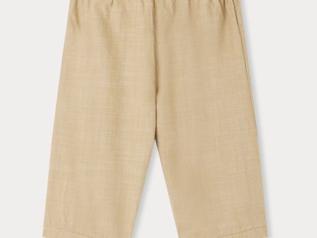 Baby Boys & Girls Khaki Cotton Trousers For Cheap