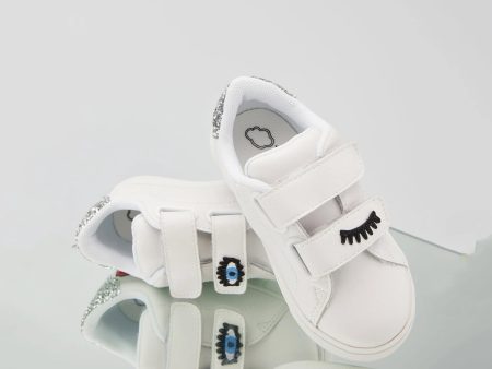 Baby Boys & Girls White Eyes Shoes For Cheap