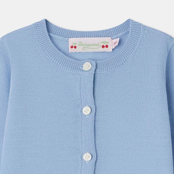 Baby Boys & Girls Blue Wool Cardigan Online now