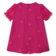 Baby Girls Fuchsia Embroidered Dress Fashion