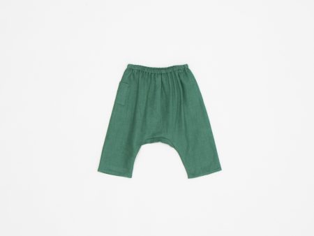 Baby Boys & Girls Green Linen Trousers Fashion