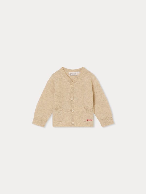 Baby Boys & Girls Beige Wool Cardigan For Discount