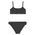 Girls Black Logo Swimsuit Online