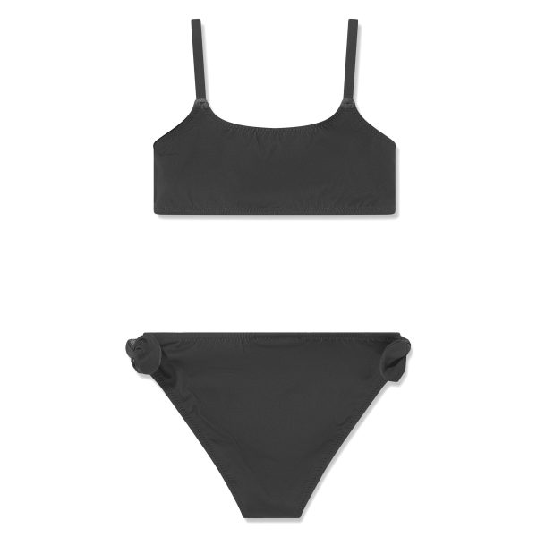 Girls Black Logo Swimsuit Online