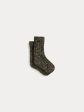 Baby Boys & Girls Dark Grey Cotton Socks Sale