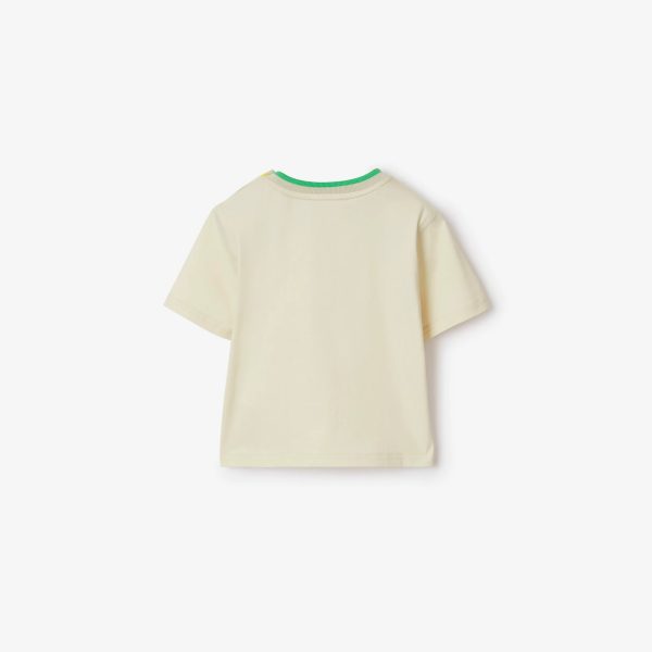 Baby Boys & Girls Beige Cotton T-Shirt Online now