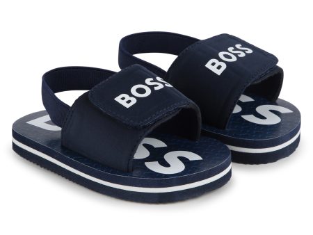 Baby Boys Blue Logo Sandals Sale