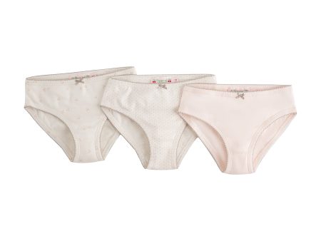 Girls Tricolor Cotton Underwear Set(3 Pack) Sale