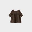 Baby Girls Brown Check Cotton Dress Supply