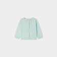 Baby Boys & Girls Cyan Wool Cardigan on Sale