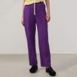 Women Purple Cotton Trousers Online Hot Sale