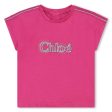 Baby Girls Fuchsia Cotton T-Shirt on Sale