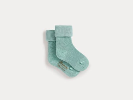 Baby Boys & Girls Mint Cotton Socks Online Sale