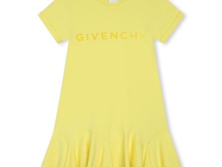 Girls Yellow Logo Dress Cheap