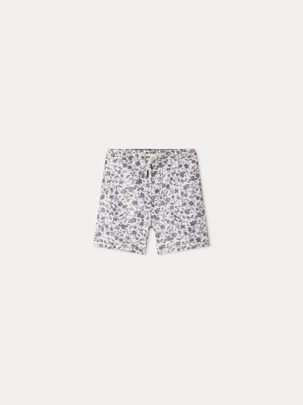 Boys Grey Floral Swim Shorts For Discount