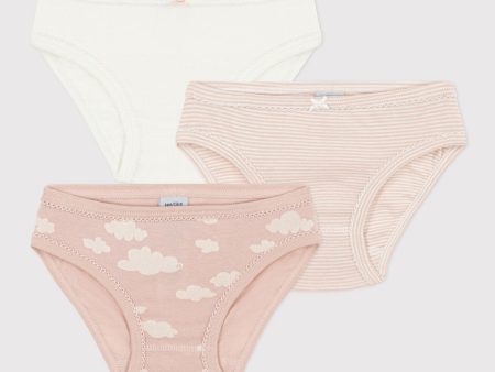 Girls Pink Cotton Underwear Set(3 Pack) Online