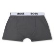 Boys Grey Cotton Underwear Set(2 Pack) Online