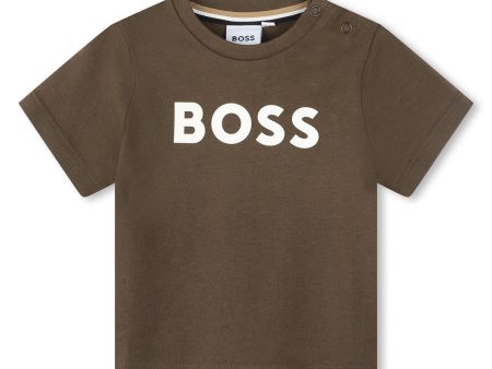 Baby Boys Camel Logo Cotton T-Shirt Hot on Sale