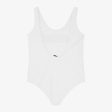 Girls White Logo Swimsuit Online