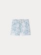 Boys Blue Flower Swim Shorts For Discount