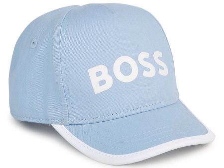 Baby Boys Light Blue Logo Baseball Cap For Sale