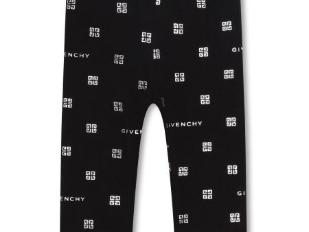 Baby Girls Black Logo Leggings Cheap