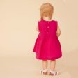 Baby Girls Fuchsia Linen Dress Sale